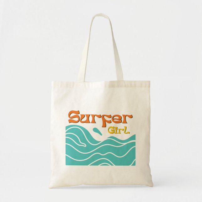 Tote Bag Surfer fille surf cadeaux femmes (Devant)