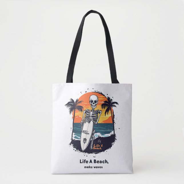 Tote Bag Surfer osseux (Devant)