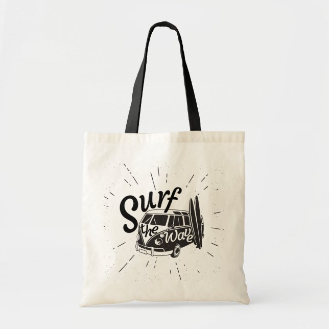 Tote Bag Surfez la vague (Devant)