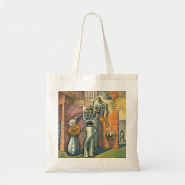 Tote Bag Surreal Abstraction Benjamin Berlin Figuration Art (Devant)