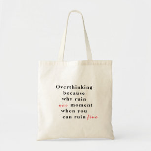 Tote Bag Surréflexion de texte personnalisé