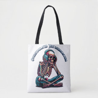 Tote Bag Surstimulé Ne pas surréagir Squelette | Neurodi
