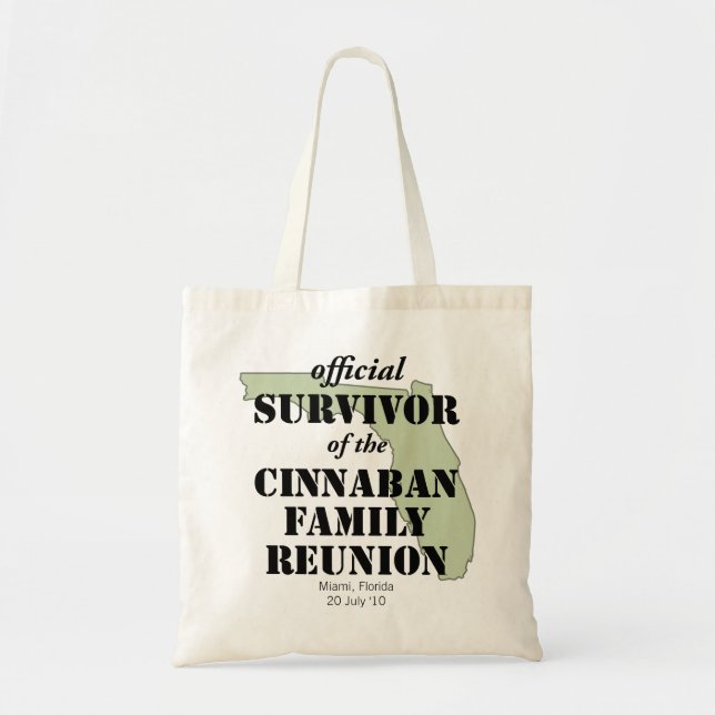 Tote Bag Survivant officiel de la Réunion familiale - Flori (Devant)