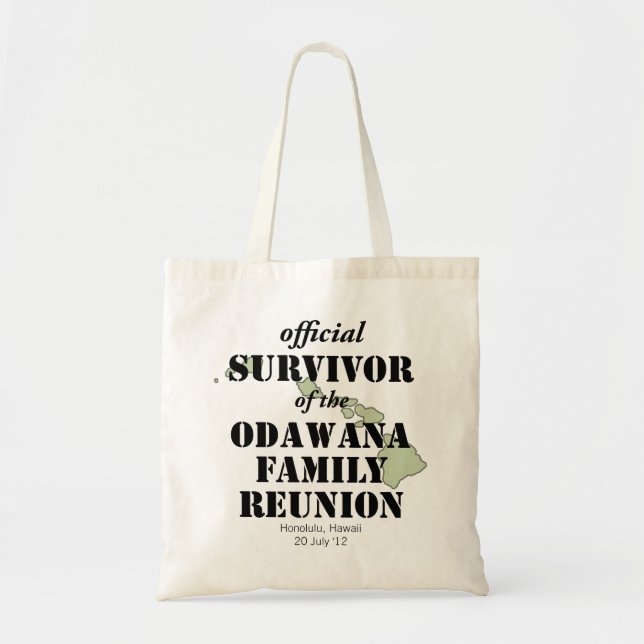 Tote Bag Survivant officiel de la Réunion familiale - Hawai (Devant)
