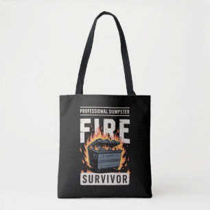 Tote Bag Survivant professionnel de l'incendie de la poubel