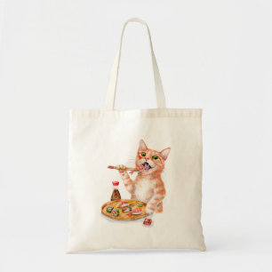 Tote Bag Sushi Cat