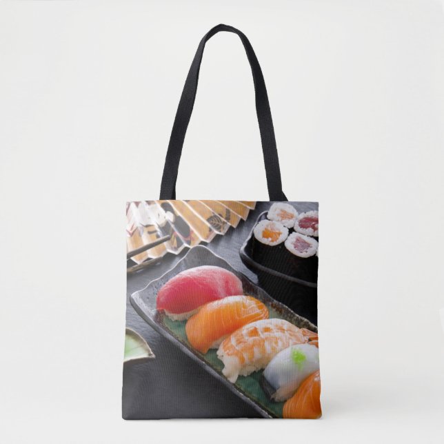 Tote Bag Sushi et petits pains (Devant)