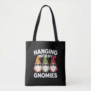 Tote Bag Suspendu avec mes gnomes drôle de gnome de jardin