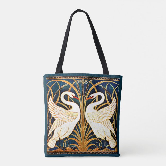 Tote Bag Swan et Rush et Iris, (Dos)