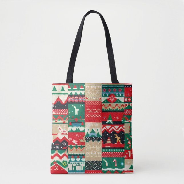 Tote Bag Sweat moche de Noël 8 (Devant)