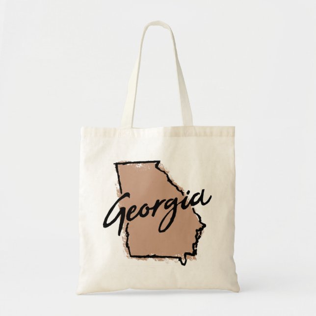 Tote Bag Sweat - shirt à capuche de Géorgie (Devant)