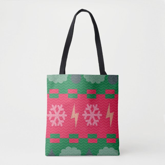Tote Bag  Sweater Weather Christmas Humor Fun (Devant)