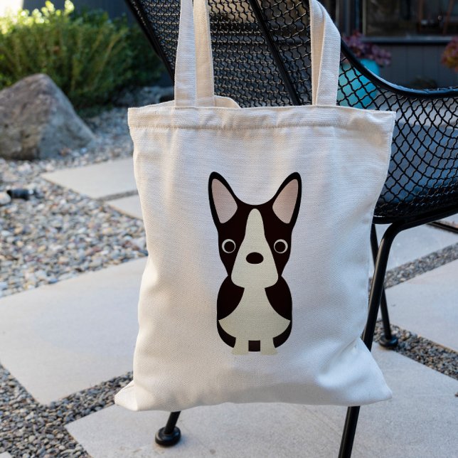 Tote Bag Sweet Boston Terrier sac, mignon chien (Créateur téléchargé)