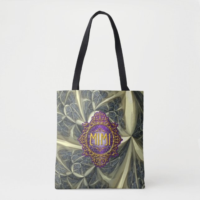 Tote Bag Sweet MIMI Royal Purple & Gold (Devant)