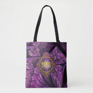 Tote Bag Sweet MIMI Royal Purple & Gold
