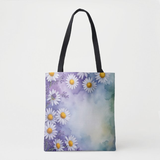 Tote Bag Sweet Spring Lavender & Daisy Fourre-tout (Devant)