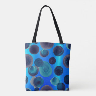 Tote Bag Swirlscape Contre Metallic Arrière - plan Chic