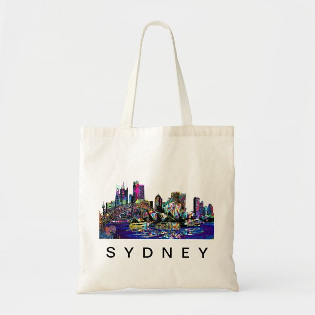 Tote Bag Sydney, Australie en graffiti (Devant)
