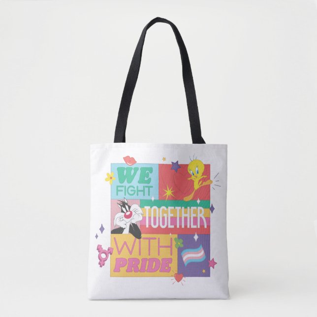 Tote Bag SYLVESTER™ & TWEETY™| Nous combattons Avec Fierté (Devant)