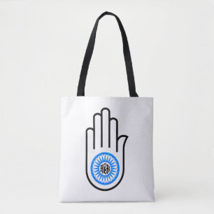Tote Bag Symbole Ahimsa hindou bouddhiste jaïniste jaïnisme