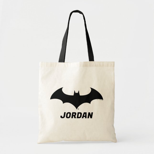 Tote Bag Symbole Batman | Logo Simple Bat Silhouette (Devant)