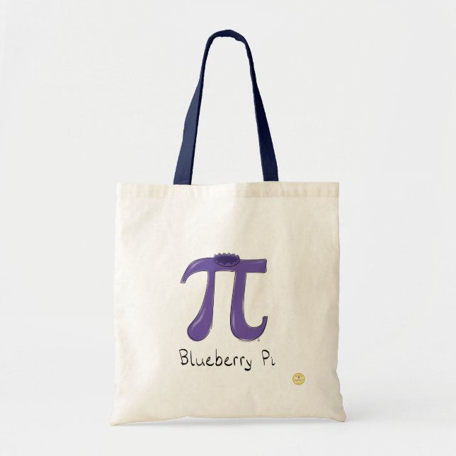 Tote Bag Symbole Blueberry Pi mignon enseignant math (Devant)