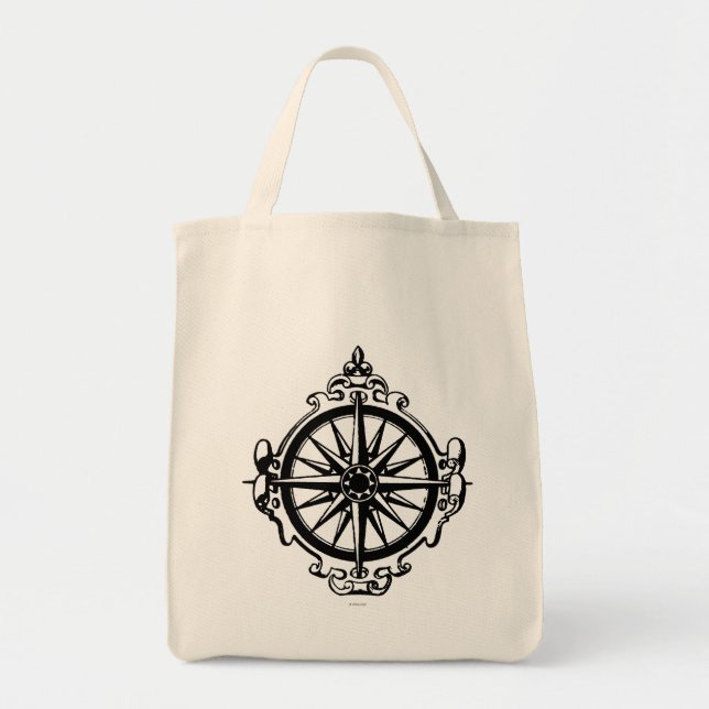 Tote Bag Symbole : Boussole (Devant)