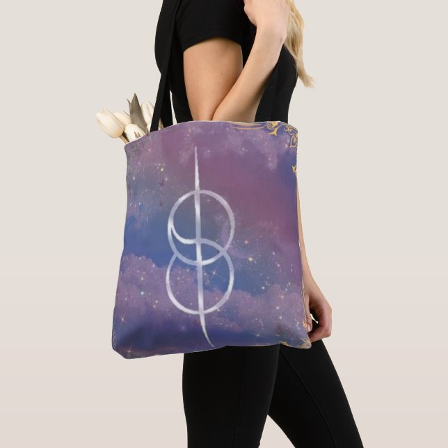 Tote Bag symbole changeant dans les nuages (De près)