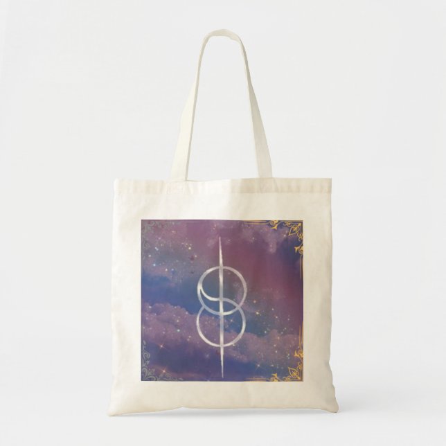 Tote Bag symbole changeant dans les nuages  (Devant)