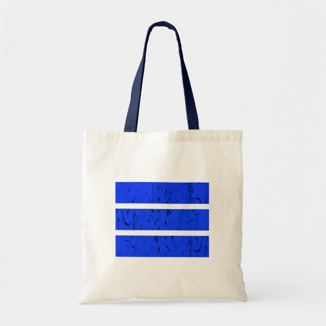 Tote Bag Symbole cool 3 lignes | Uniformité et harmonie col (Devant)
