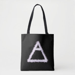 Tote Bag Symbole d'alchimie de l'élément d'air émietté