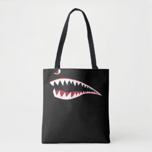 Tote Bag Symbole d'art de la bouche de requin - Cadeau pour