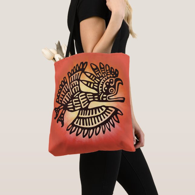 Tote Bag Symbole d'art ornithologique maya (De près)