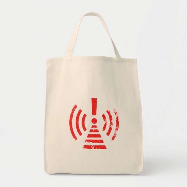 Tote Bag Symbole d'avertissement de rétention d'énergie rét (Devant)