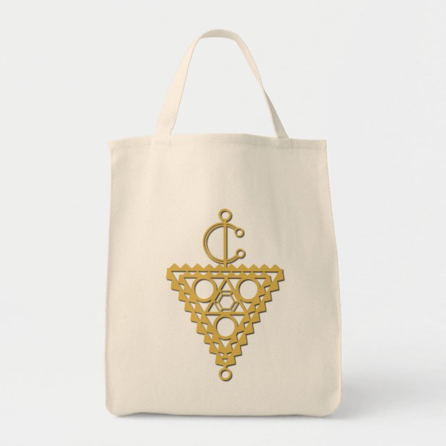 Tote Bag Symbole de bijoux en or amazigh (Devant)