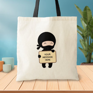 Tote Bag Symbole de fixation de minuscules Ninja
