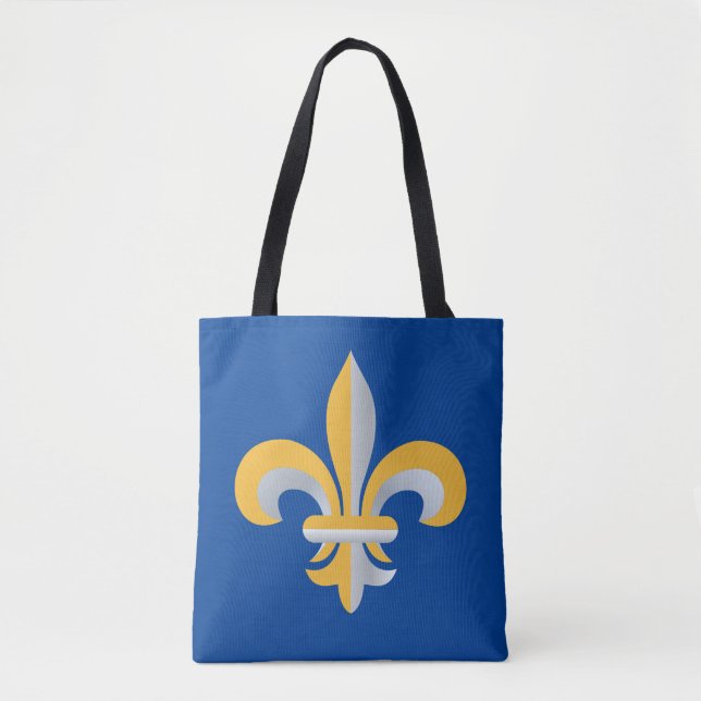 Tote Bag Symbole de Fleur de Lis (Devant)