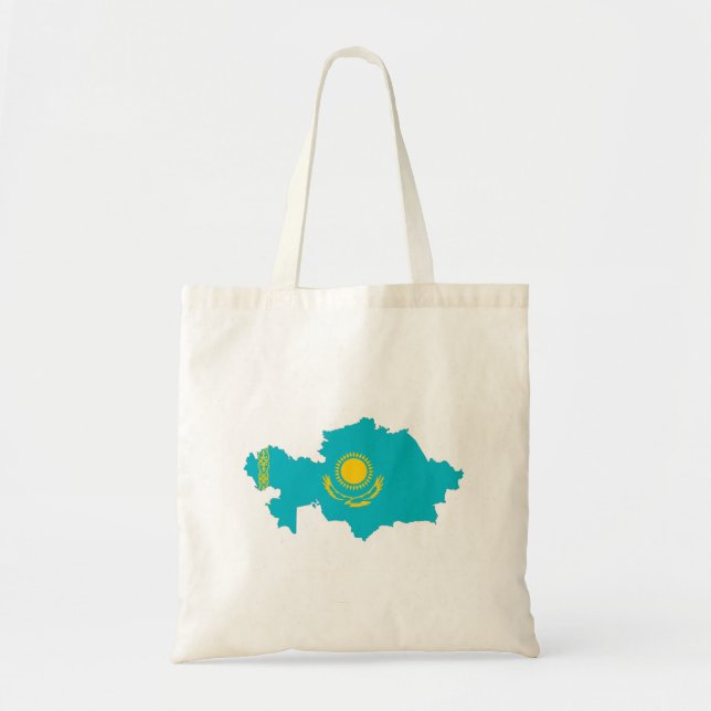 Tote Bag symbole de forme de carte de drapeau de pays du (Devant)