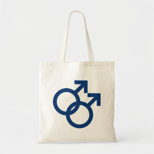 Tote Bag Symbole de genre des hommes gays MLM