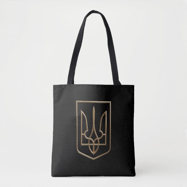 Tote Bag SYMBOLE DE GYRFELcon Trident D'Ukraine (Devant)