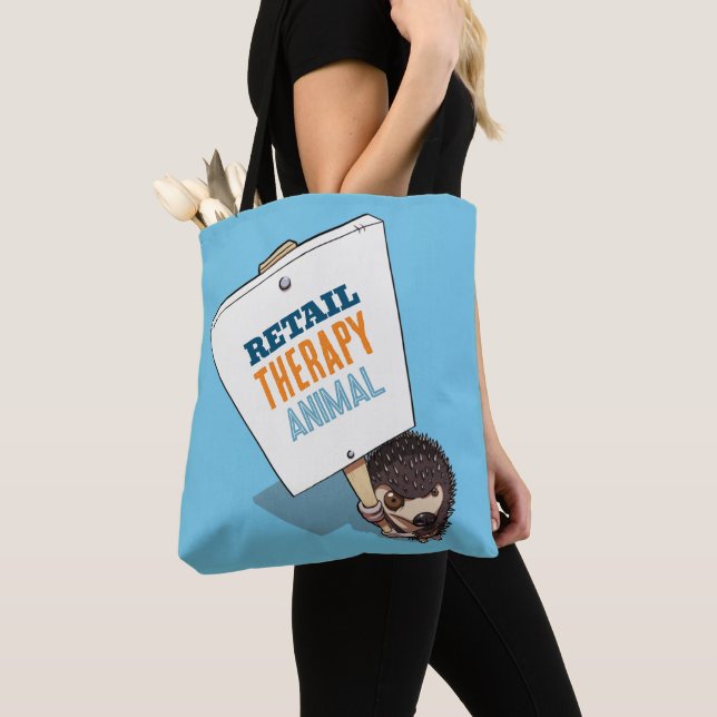 Tote Bag Symbole de Hérisson animal de thérapie commerciale (De près)