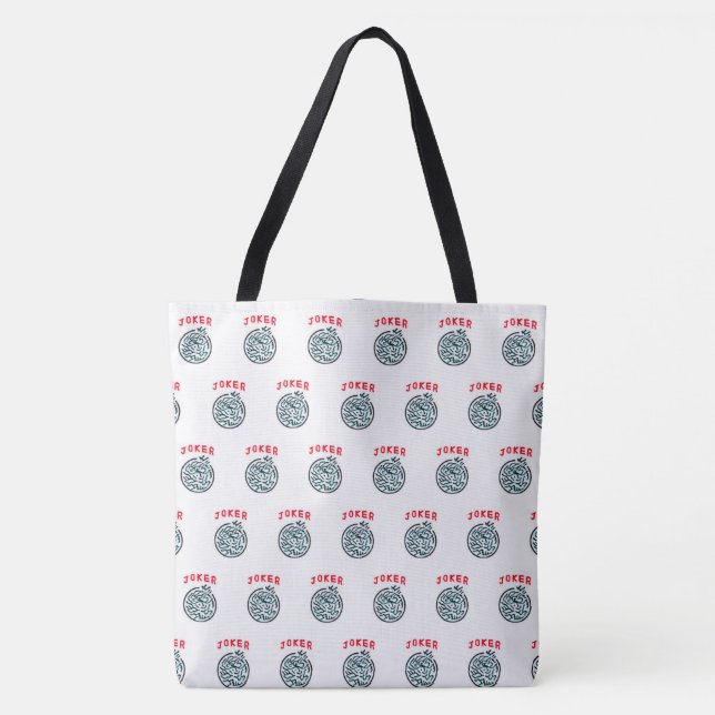 Tote Bag symbole de jeu de Mahjong tuile Joker (Devant)