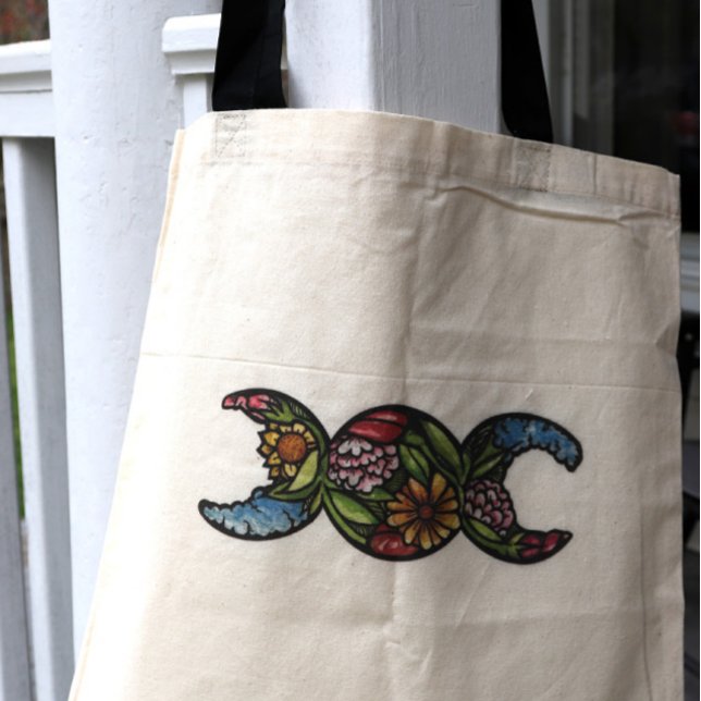 Tote Bag Symbole de la lune triple (Créateur téléchargé)