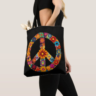 Tote Bag SYMBOLE DE LA PAIX FLEXION HAUTEUR RÉtro