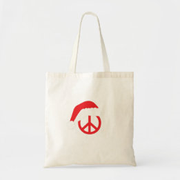 Tote Bag SYMBOLE DE LA PAIX père Noël Ho Ho Ho Ho avec Sant