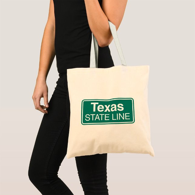 Tote Bag SYMBOLE DE LA ROUTE DU Texas State Line (Créateur téléchargé)