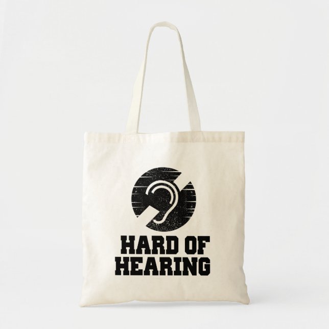 Tote Bag Symbole de la surdité et de la malentendante (Devant)