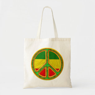 Tote Bag Symbole de paix de Rasta