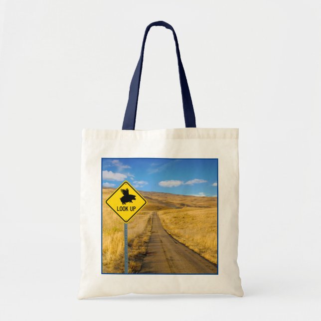 Tote Bag Symbole de porc volant (Devant)
