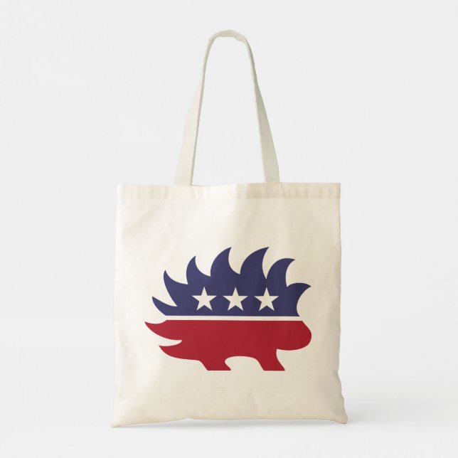 Tote Bag Symbole de Porcupine du Parti Libertarien (Dos)